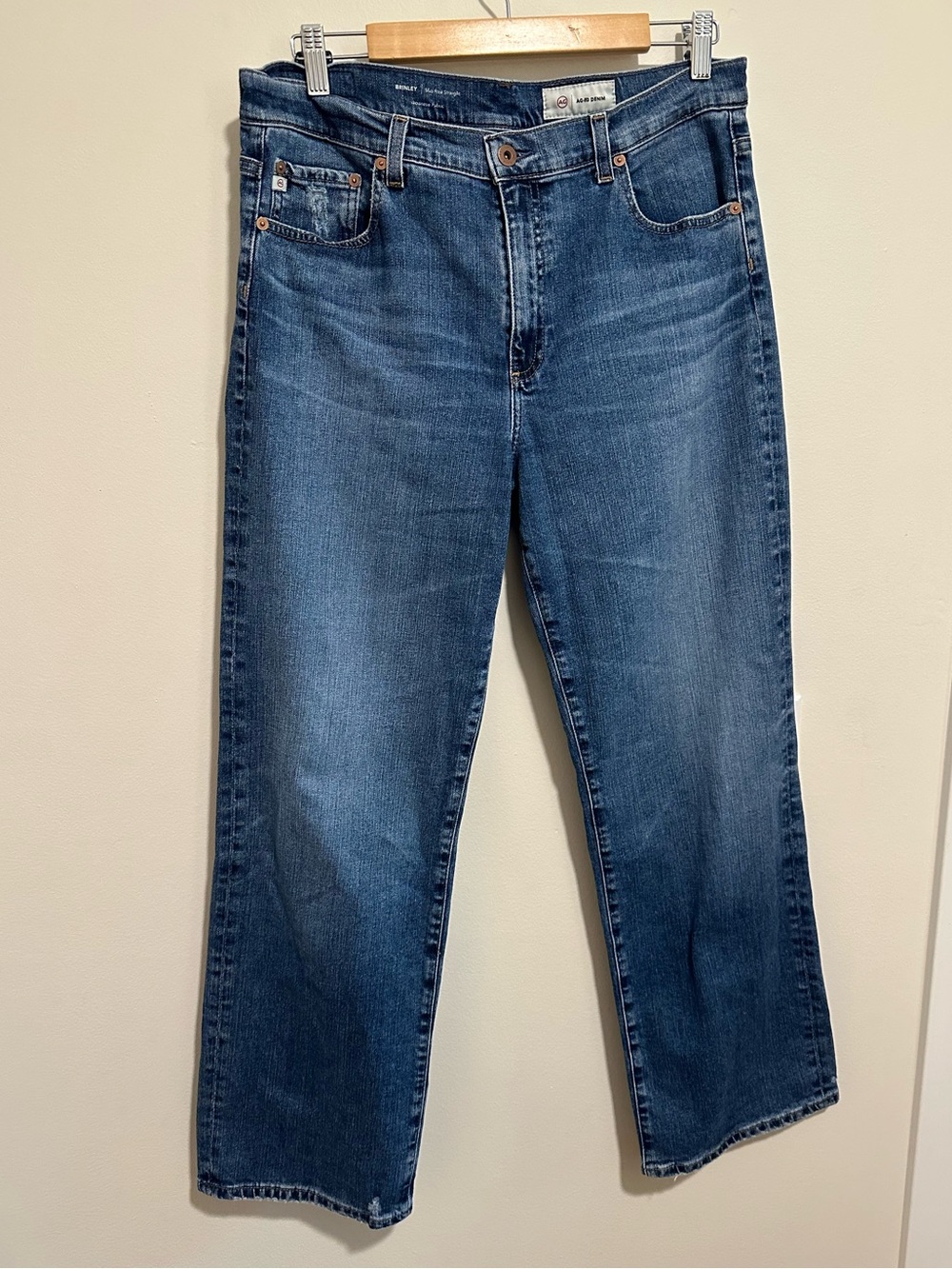 AG Jeans Brinley Mid Rise Straight Leg - Plus Size 32